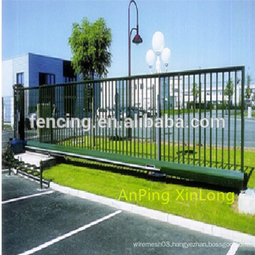 Outdoor ornamental steel sliding gate(Factory)